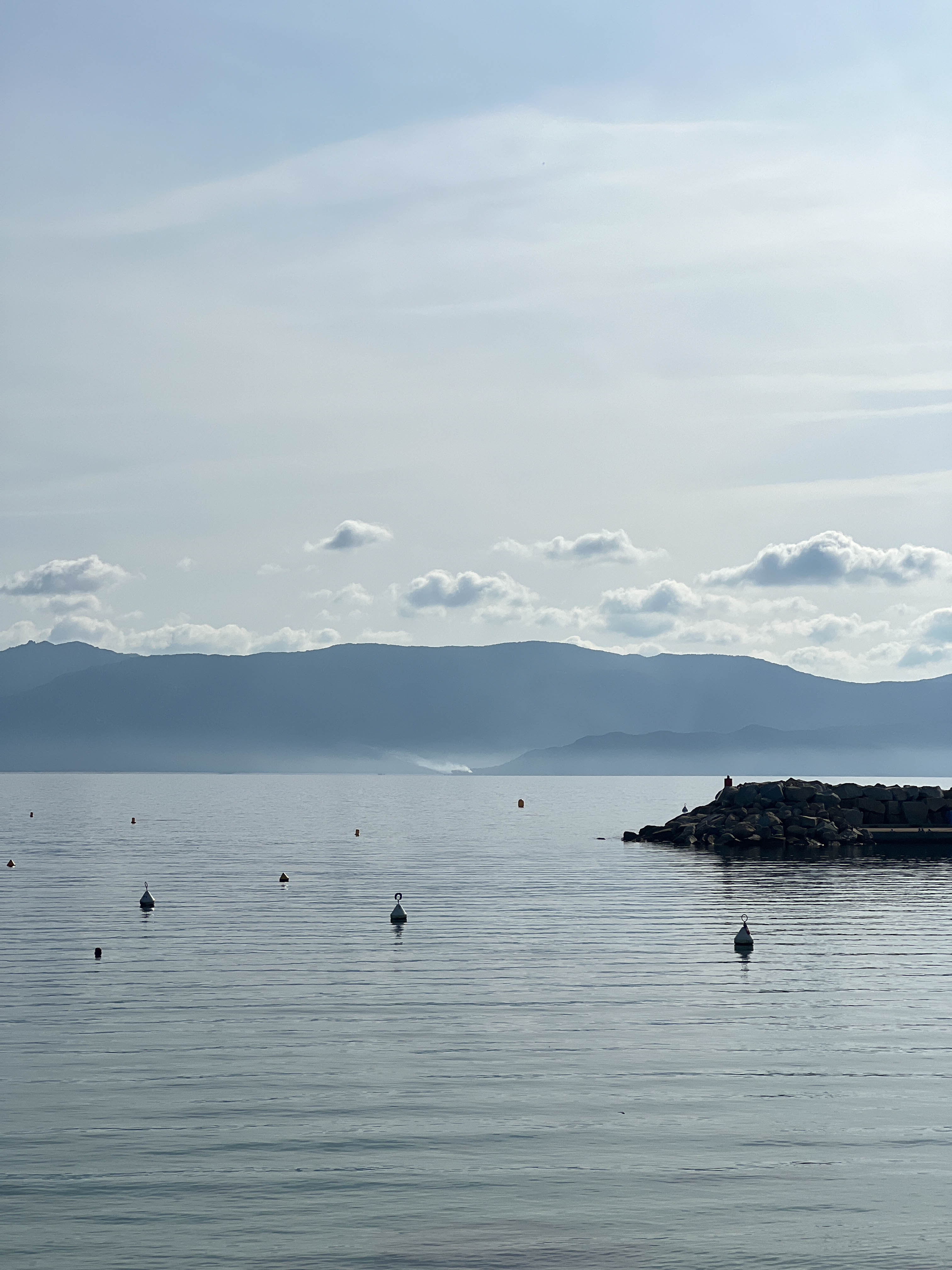 vue sur le Valinco depuis de port de Porto Pollo