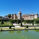 Vue du parc du chateau 